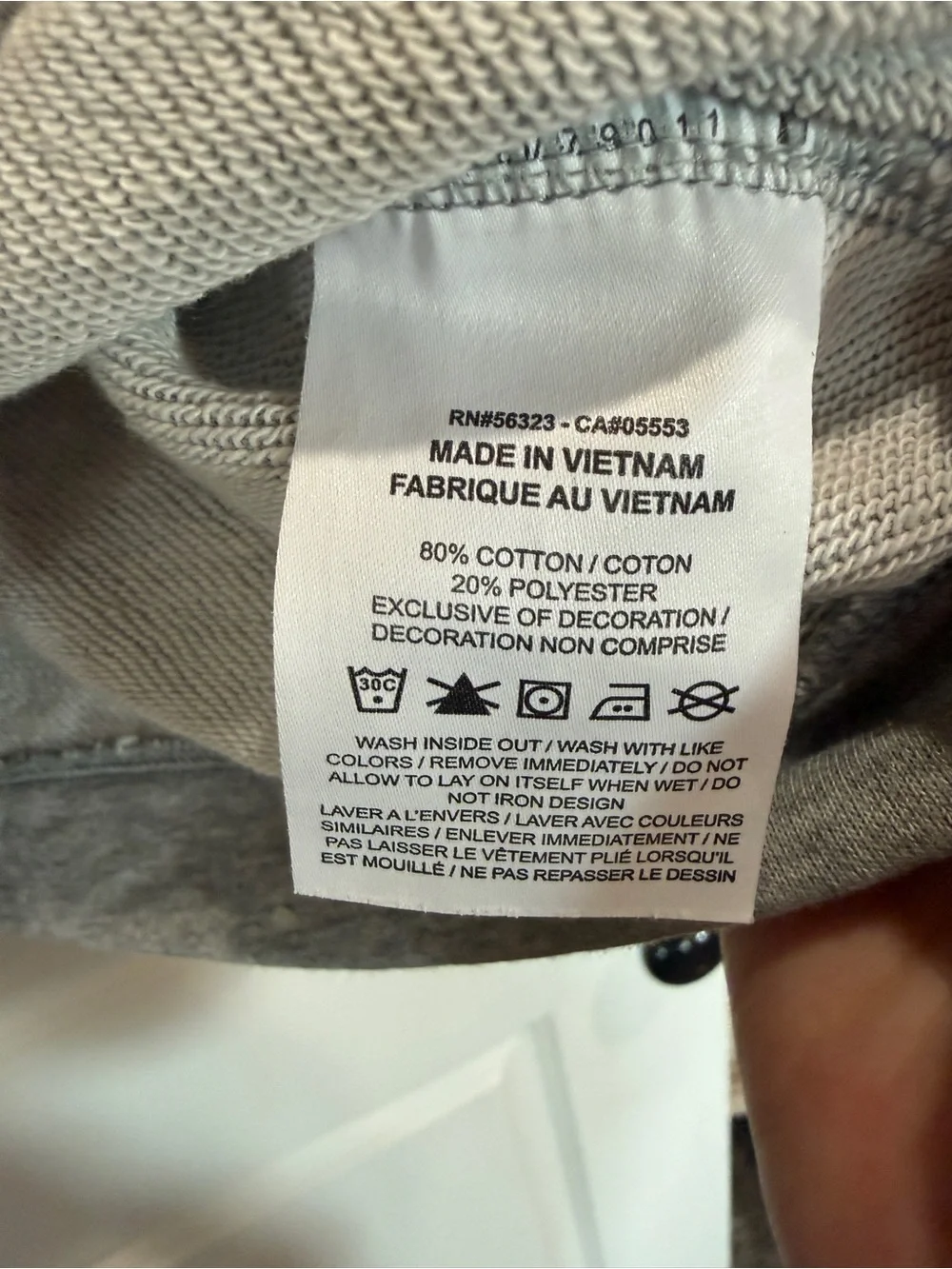 Nike Light Grey Snap-Front Sweatshirt Jacket